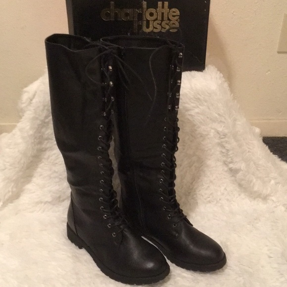 Charlotte Russe Shoes - Charlotte Russe Women’s Sz 8 Gothic Lace up Boots